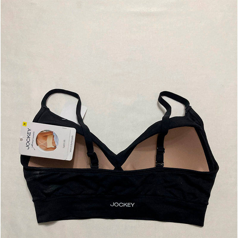 NWD Jockey Bra Top Adjustable Straps Black M