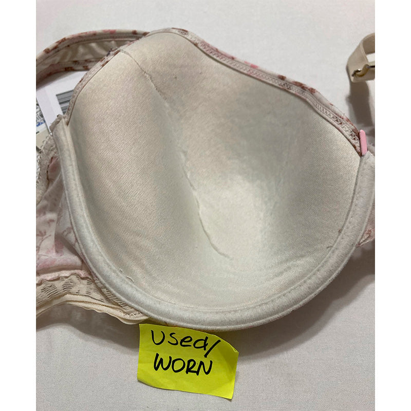 NWD Lucky Brand Bra Balconette Ivory Floral 40D