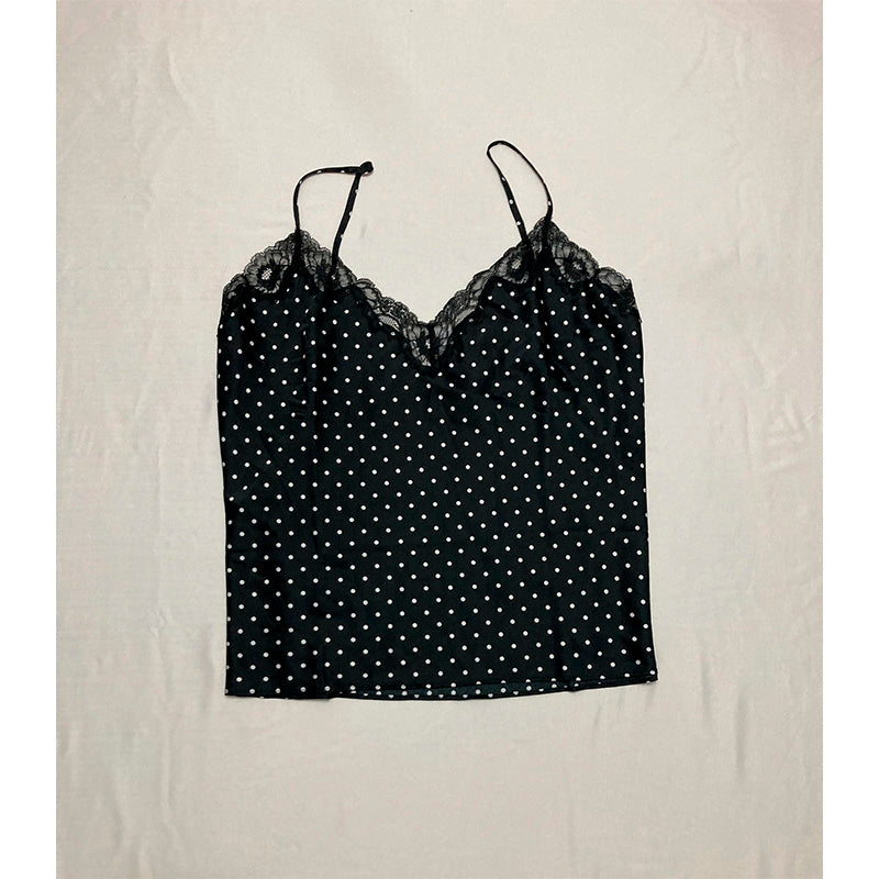INC Pajama Set 2 Piece Polka Dot Black XL