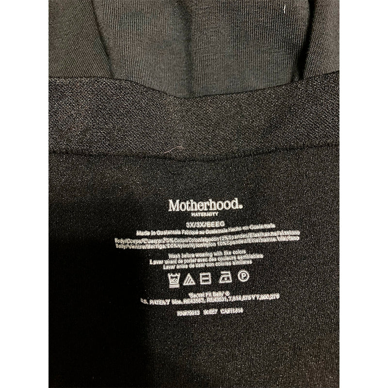 Motherhood Maternity Legging Support & Comfort Black 3X