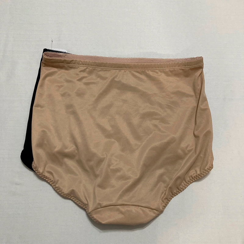 Bali Jacquard Mesh Tummy Panel Firm Control 2-pack Beige/Black L