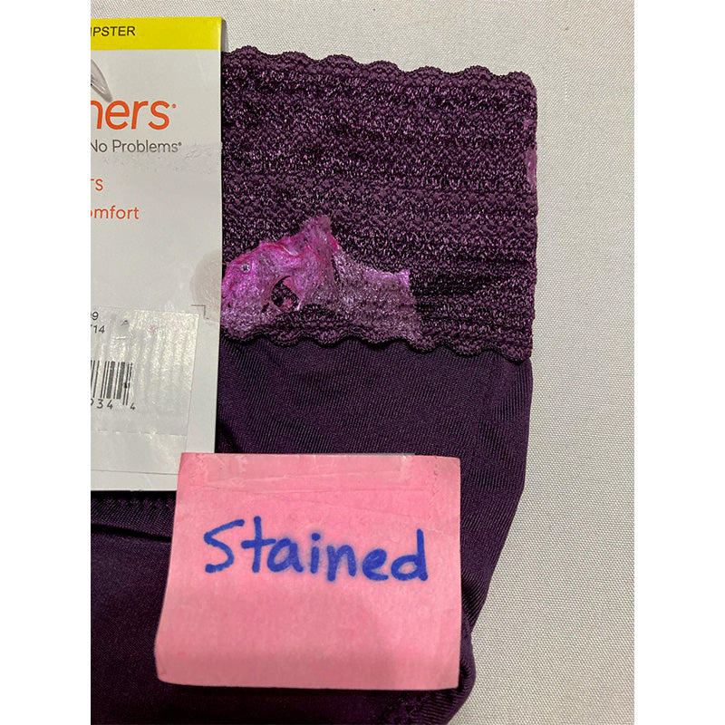 NWD Warner's Comfort Waist with Lace Hipster Purple M