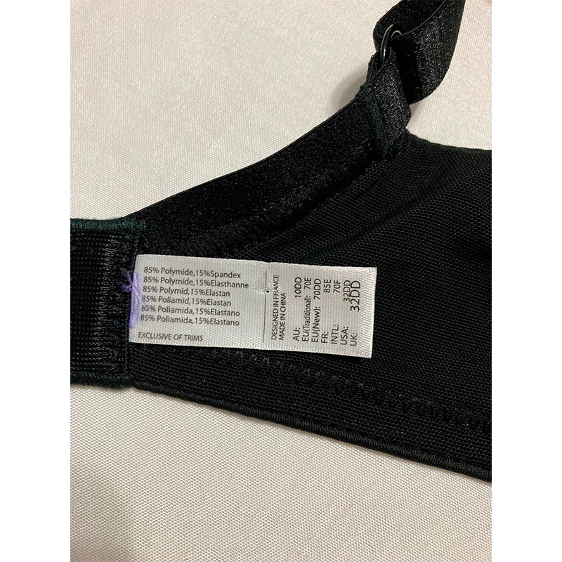Unbranded Bra Adjustable Straps Black 32DD