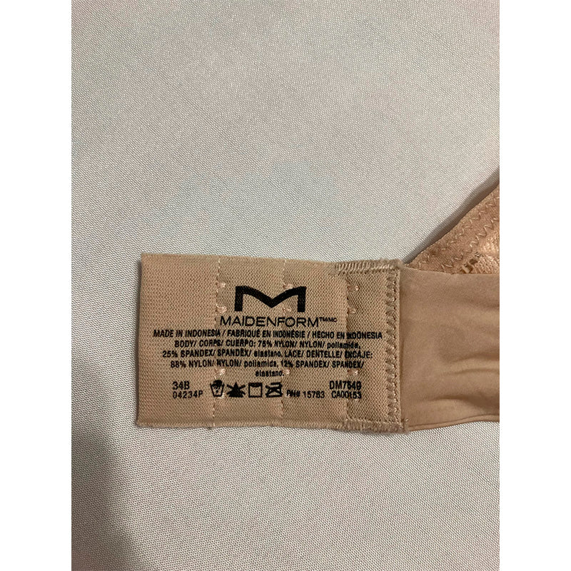 NWD Maidenform Underwire Bra Convertible Bra Nude 34B