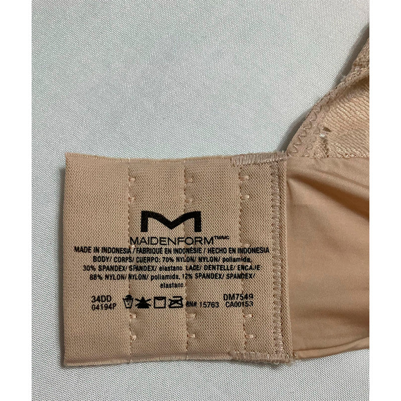 NWD Maidenform Microfiber T-Shirt Full-Coverage Beige 34DD