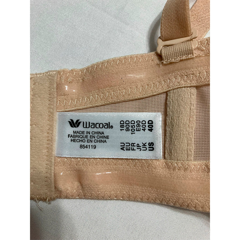 NWD Wacoal Full Busted Strapless Convertible Bra Sand 40D