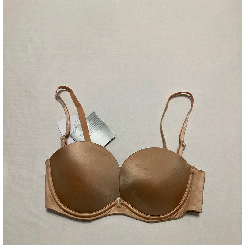 NWD Fine Lines Low Cut Strapless Convertible Bra 34D Nude