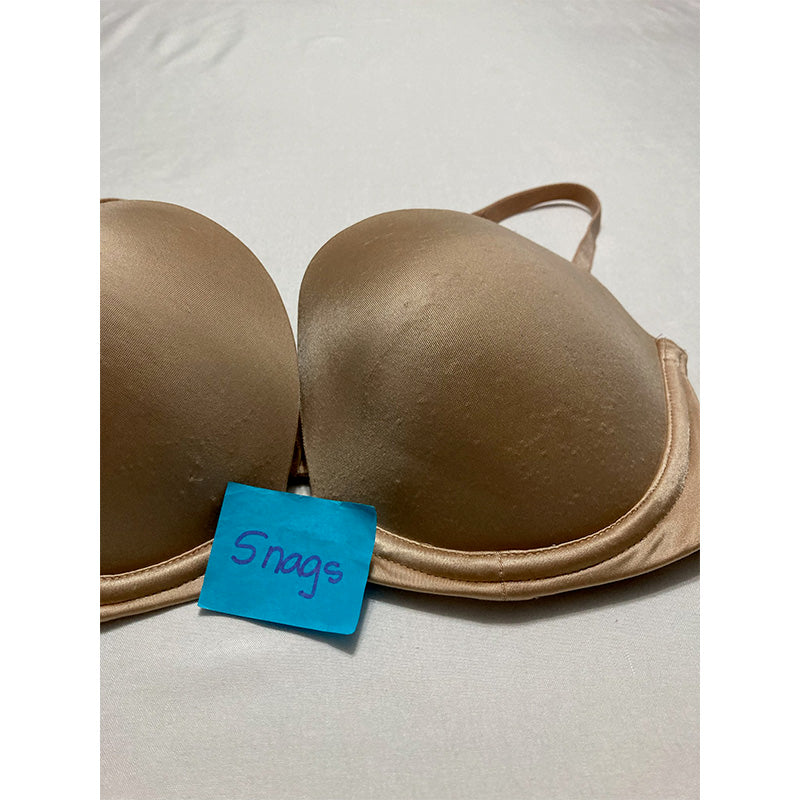 NWD Fine Lines Low Cut Strapless Convertible Bra 34D Nude
