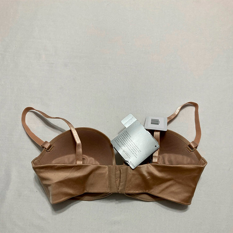 NWD Fine Lines Low Cut Strapless Convertible Bra 34D Nude