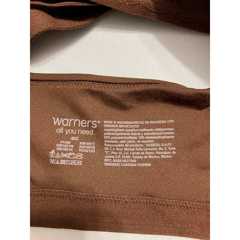 NWD Warner's Super Soft Wireless Brown 40C