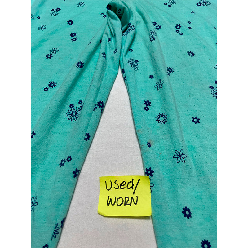 NWD Cuddl Duds Printed Sleeve Top & Capri Pants Pajama Set M