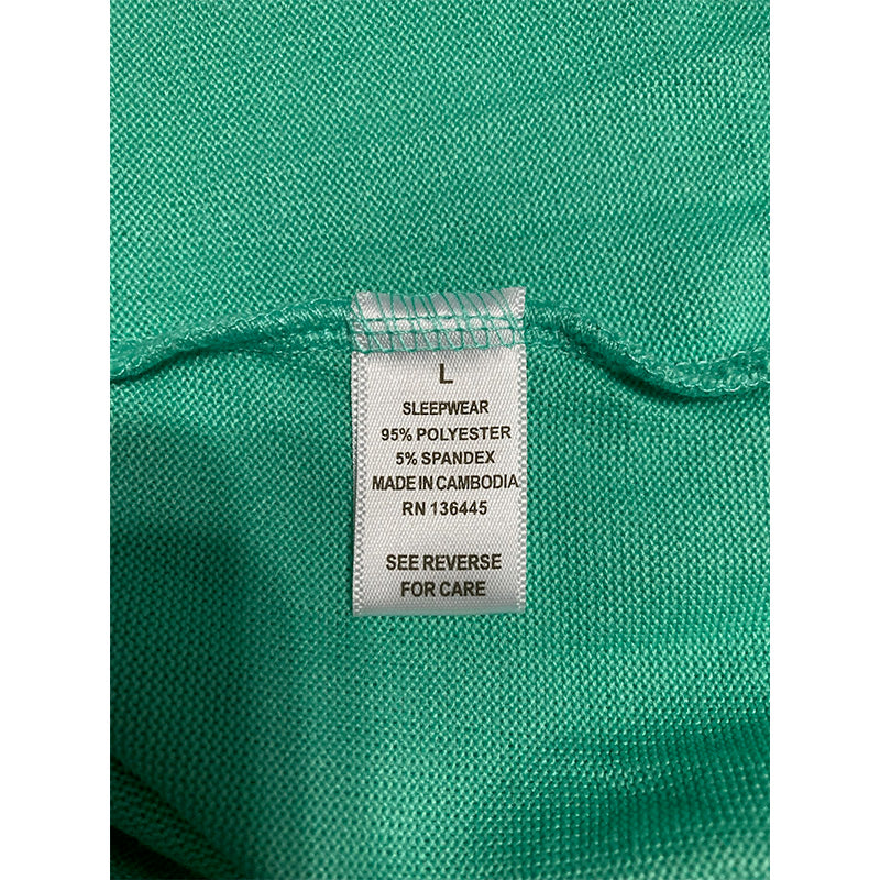 Muk Luks T Shirt Round Neck Aqua Marine L