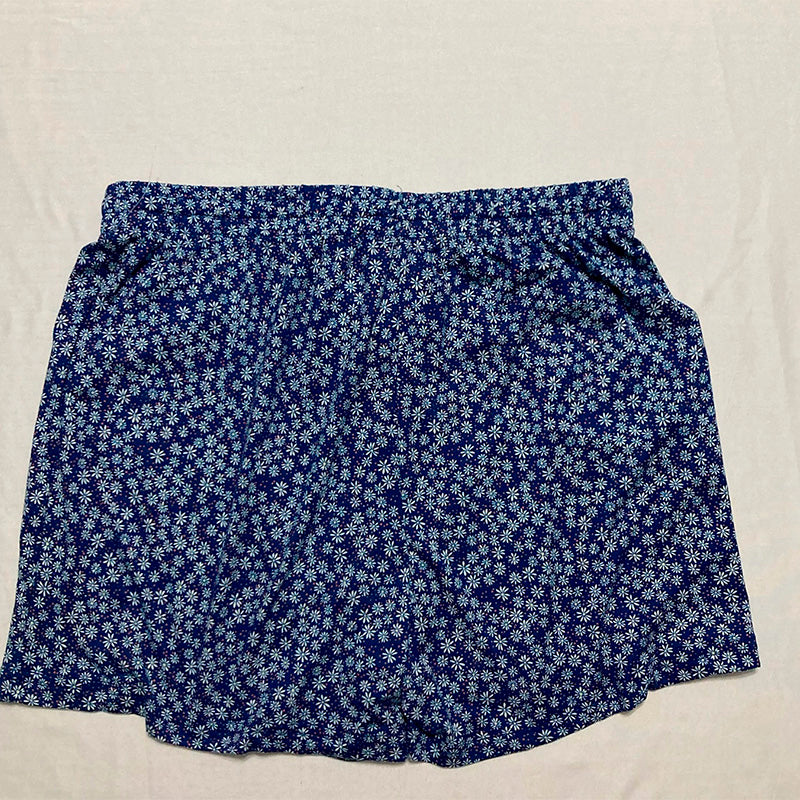 INK + IVY Sleep Short Waist Band Navy Floral M
