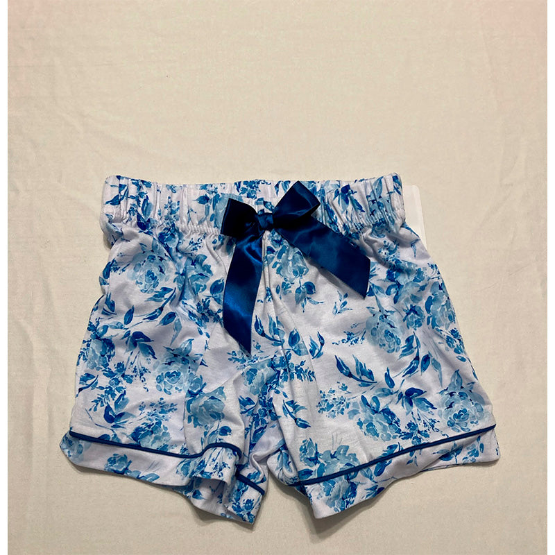 Max & Olivia Pajama Short Wistband With Bow Blue L