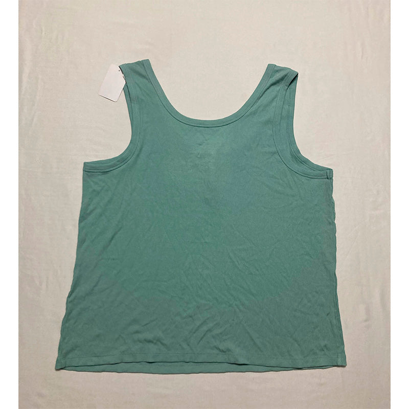 State Of Day Pajama Top Sleveeless Aqua 2XL