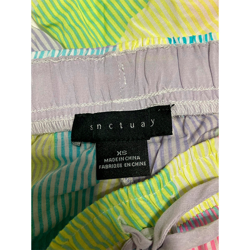 Sanctuary Only Pajama Pants Waist Band Multicolor XS