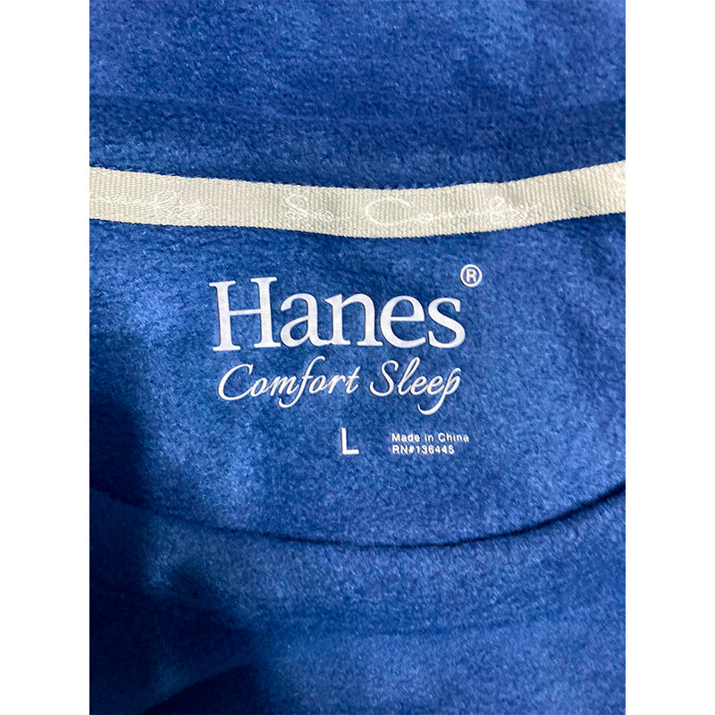 Hanes Only Pajama Top Long Blue L