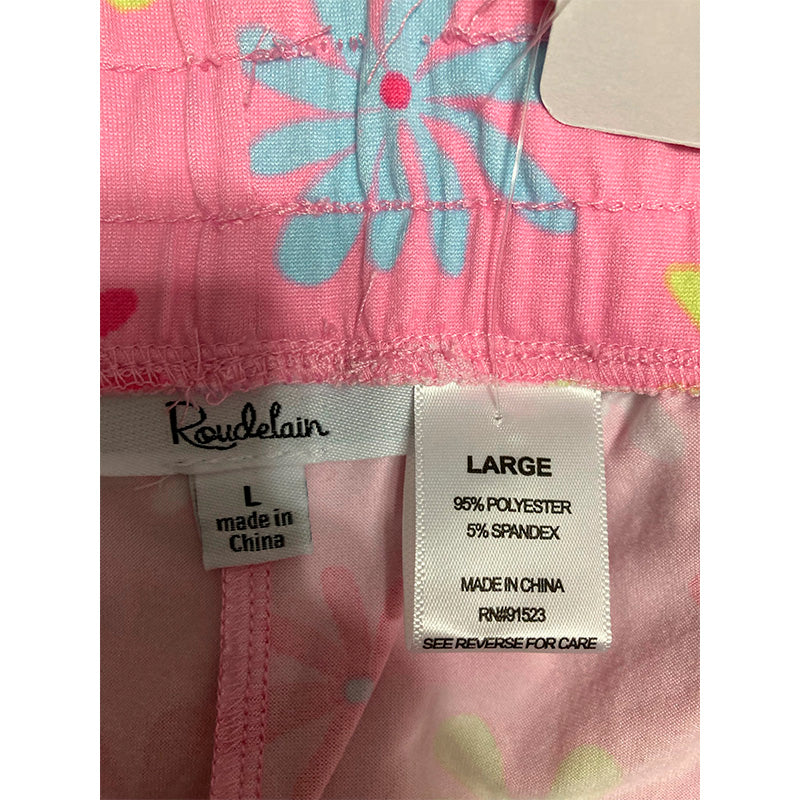 Roudelain Sleep Short Waist Band Pink Floral L