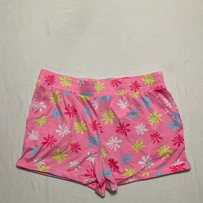 Roudelain Sleep Short Waist Band Pink Floral L