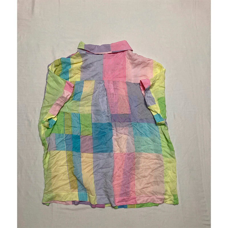 Sanctuary T Shirt Notch Collar Multicolor S
