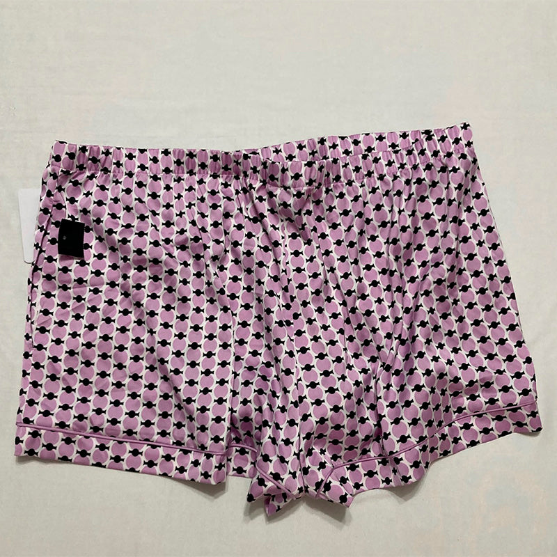 INC Sleep Short Waist Band Purple Multicolor L