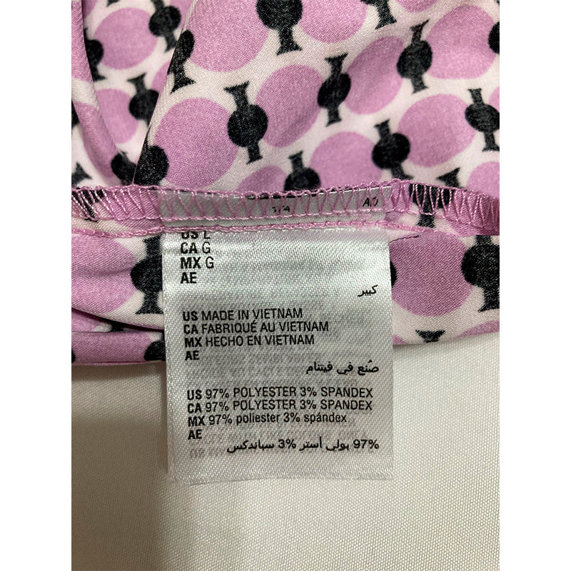 INC Sleep Short Waist Band Purple Multicolor L
