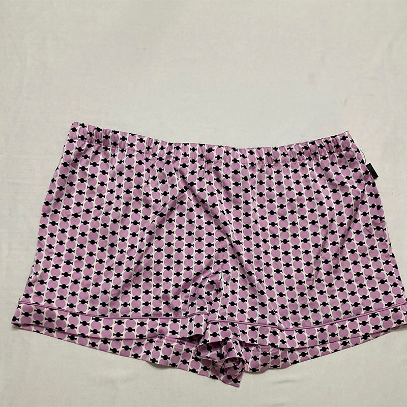 INC Sleep Short Waist Band Purple Multicolor L