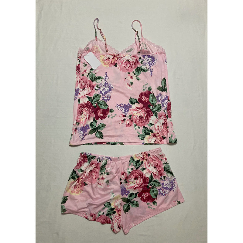 Flora Nikrooz Pajama Set 2 Pc Pink Floral S