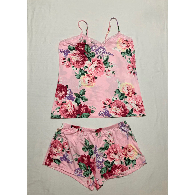 Flora Nikrooz Pajama Set 2 Pc Pink Floral S