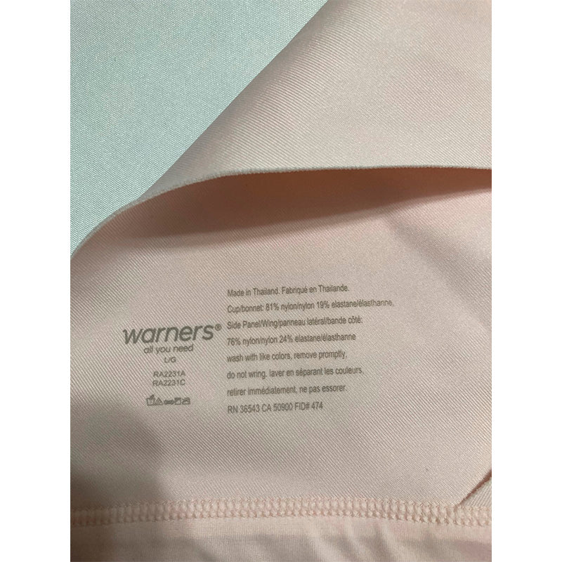 NWD Warner's Lightly Lined T-Shirt Bra Sandshell L