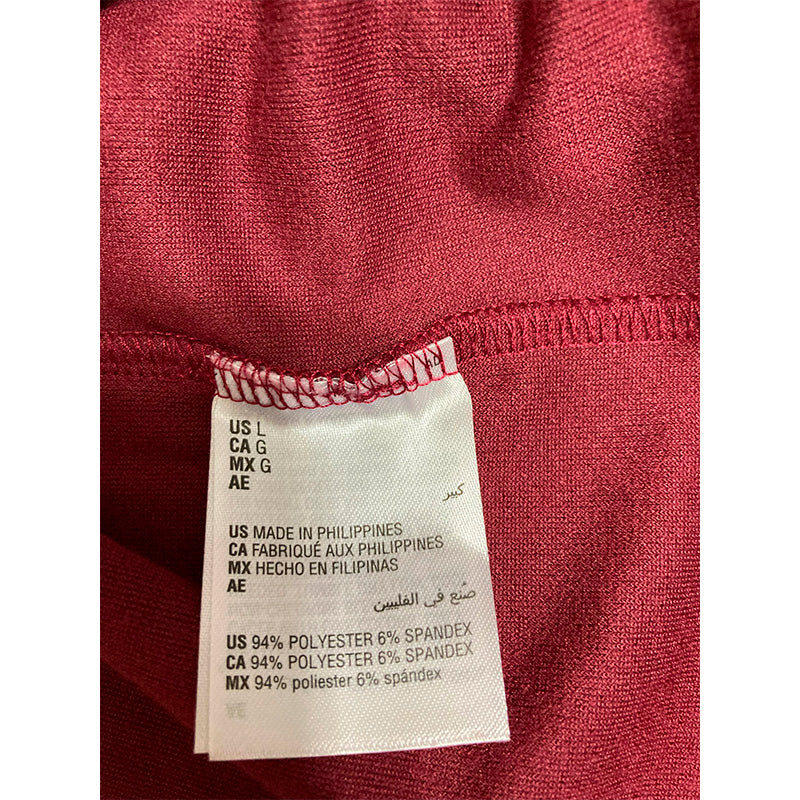 INC Sleep Top Notch Collar Burgundy L