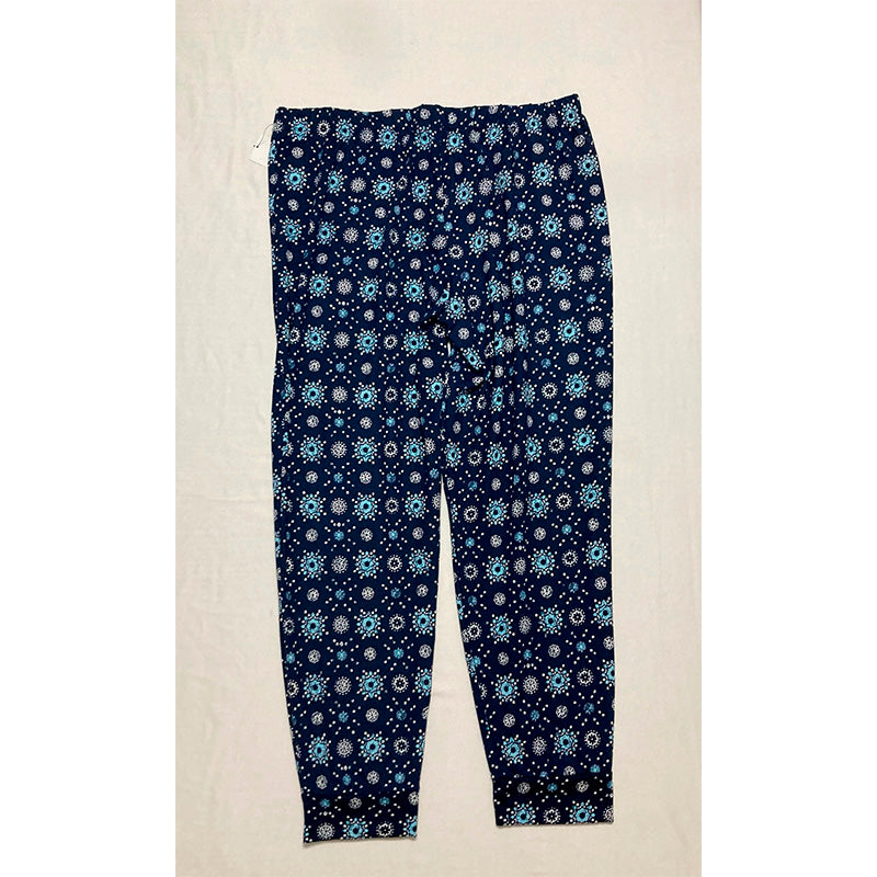 Cuddl Duds Sleep Pants Navy Floral XL