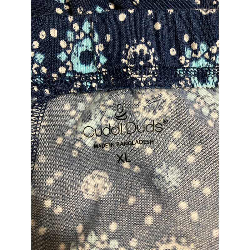 Cuddl Duds Only Sleep Pants Navy Floral XL