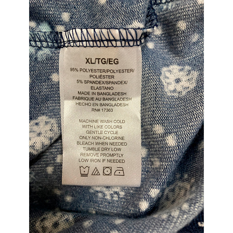 Cuddl Duds Sleep Pants Navy Floral XL