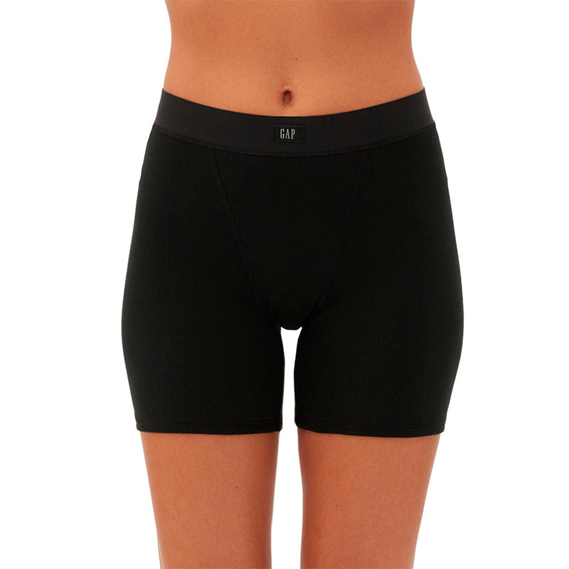 GapBody Logo Comfort High-Waist Shorts Black M