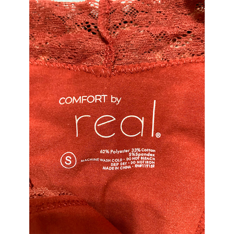 Comfort By Real Pack 3Pc Thong Lace Multicolor S