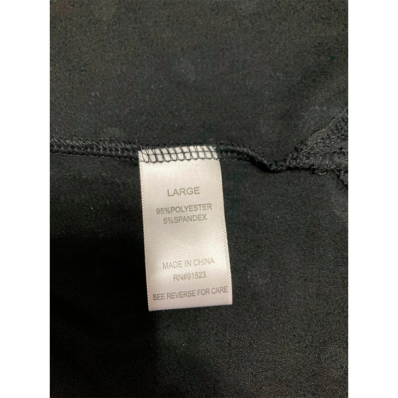 Jacklyn Intimates Pajama Top Notch Collar Black/Pink L