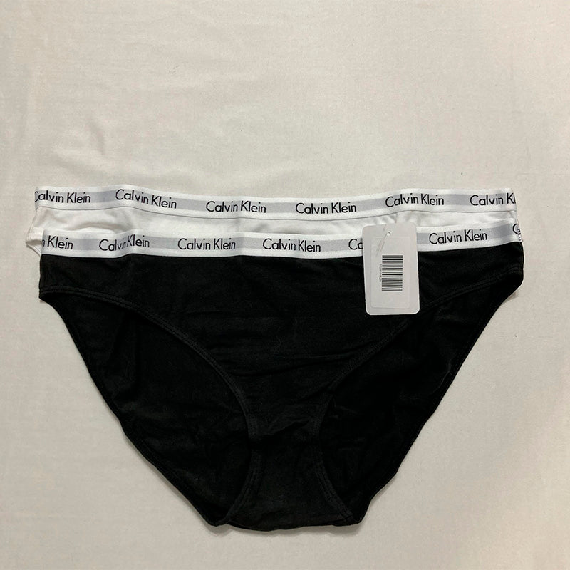 Calvin Klein Pack 2 Pc Bikini Panties Black/White XL