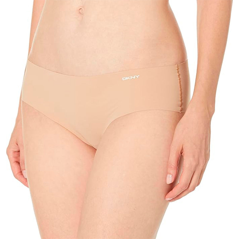 DKNY Litewear Cut Anywhere Hipster Nude Pack 2 Pc M