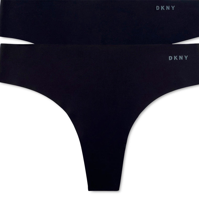 Dkny 2-Pk. Litewear Cut Anywear Thong Underwear Black XL