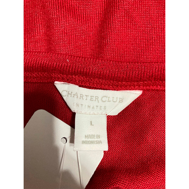Charter Club Only Pajama Top Red L