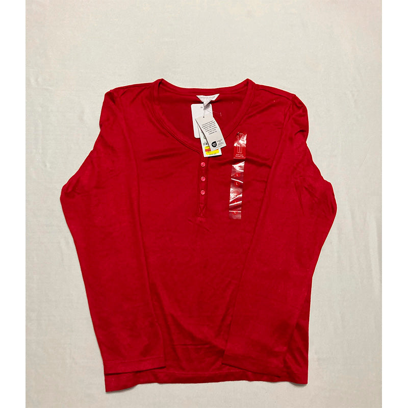 Charter Club Pajama Top Red L