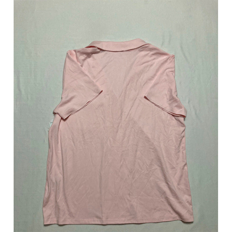 Charter Club Pajama Top Notch Collar Pink L
