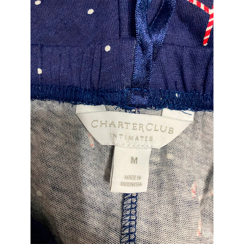 Charter Club Only Sleep Pants Navy Xmas M
