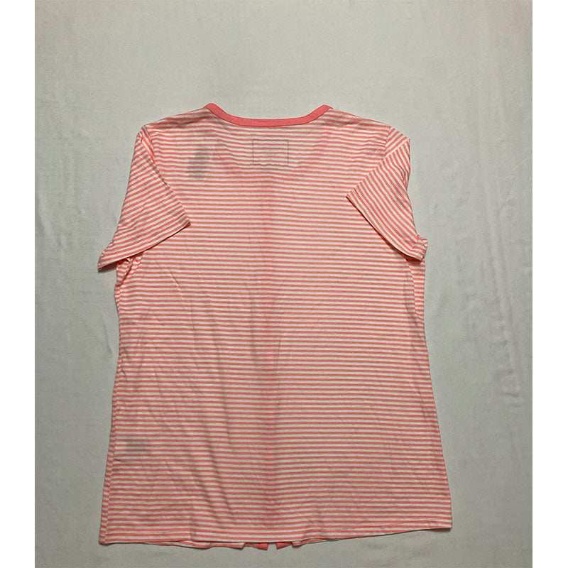 Charter Club Pajama Top With Buttoms Coral S