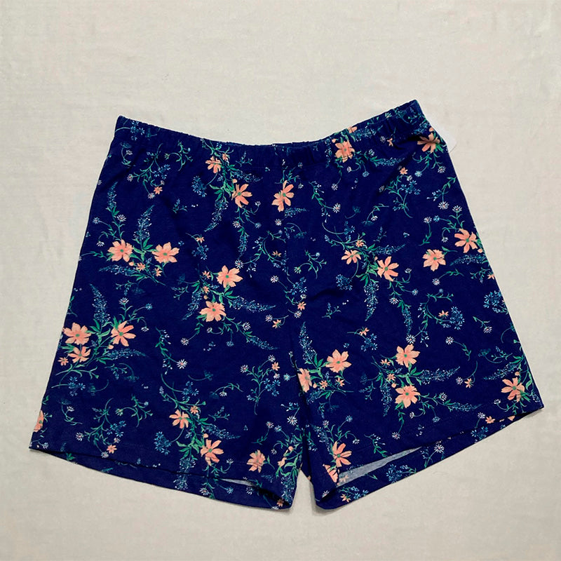 Charter Club Sleep Short Navy Floral XS