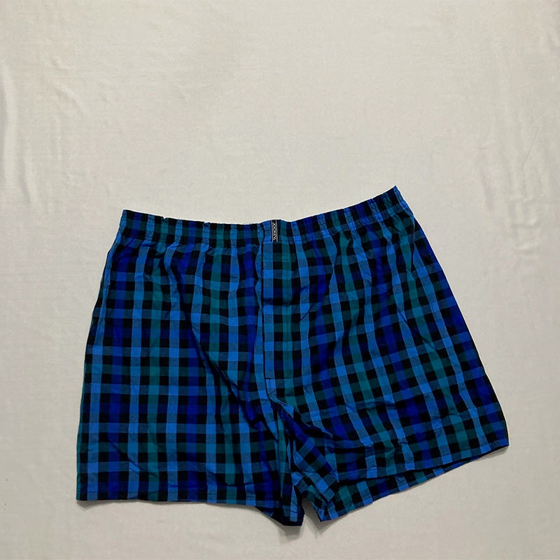 Jockey Classic Full Boxer Plaid Blue L