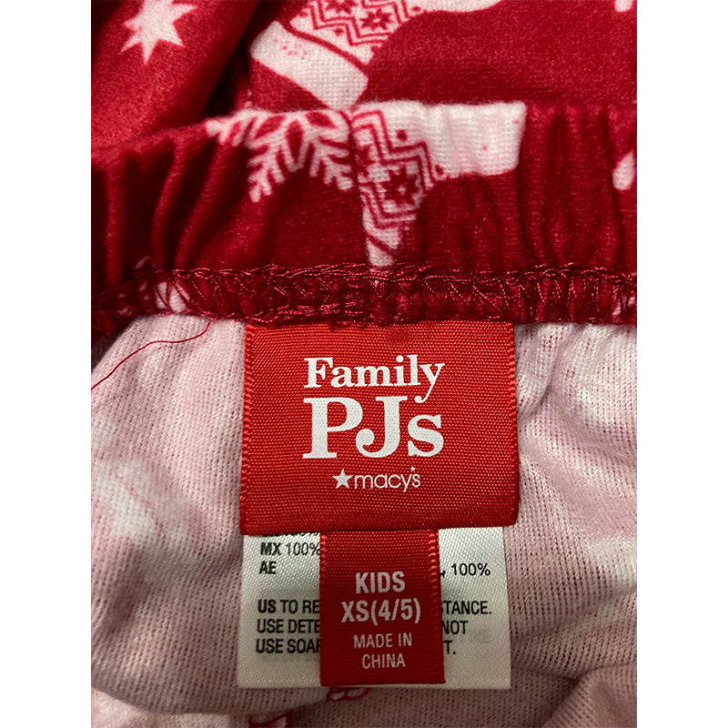 Family Pjs Only Sleep Pants Kids Red Xmas XS