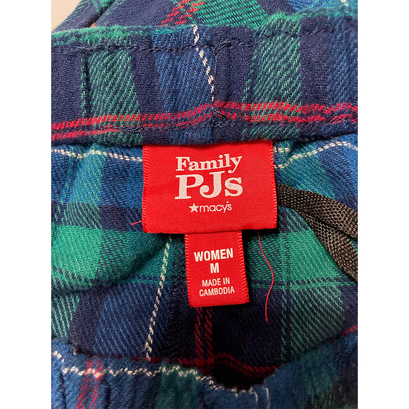 Family Pj Only Sleep Pants Plaid Multicolor M