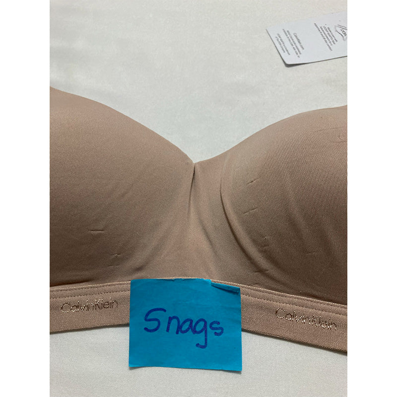 NWD Calvin Klein Form to Body Lightly Lined Bralette Beige S
